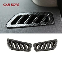 abs carbon fiber accessories car front dashboard air conditioner outlet ac vent frame cover trim for renault koleos 2017 2018