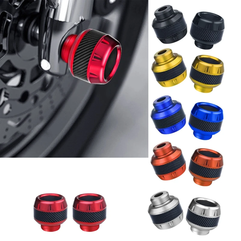 

2 Pcs Aluminum Alloy Universal Motorcycles Falling Protector Explosion-proof Front Fork Cups Sliders Crash