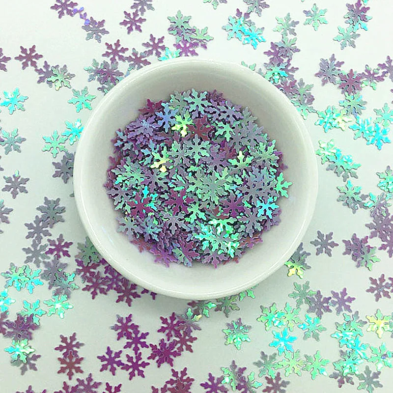 10 мм Снежинка блестки ремесла микс Макарон цветов цветок блесток пайеток