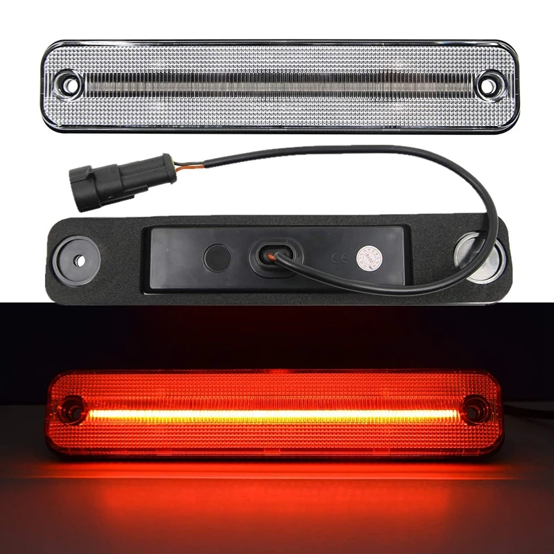 

Car Clear Lens Led Side Marker Light Front Amber/ Rear Red Fender Turn Signal Lamp for Hummer H2 2003-2009 25952319