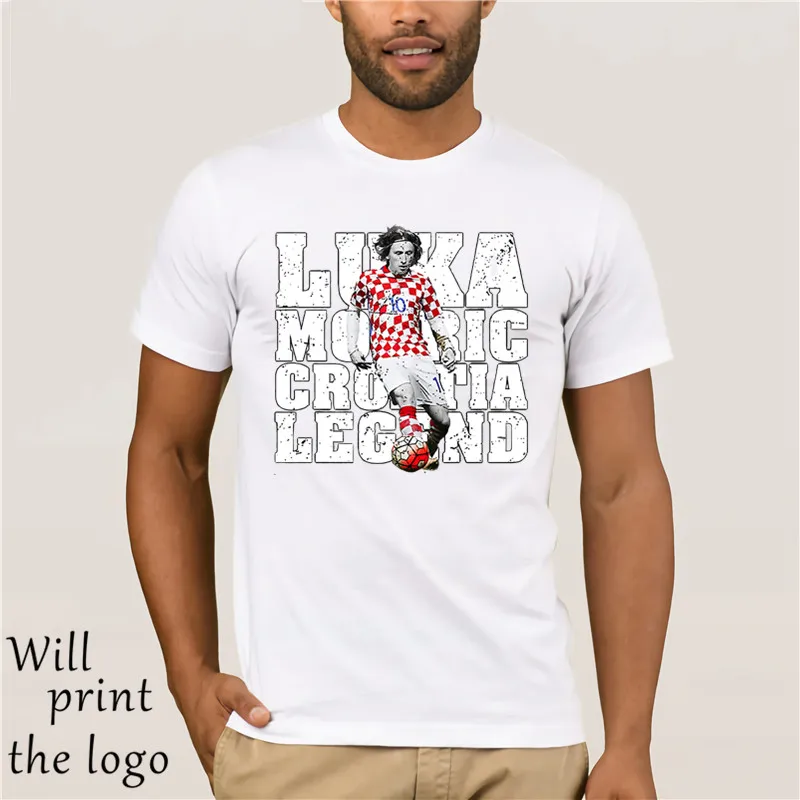 2018 горячая Распродажа футболка летняя брендовая модная Luka Modric Croatia игрока