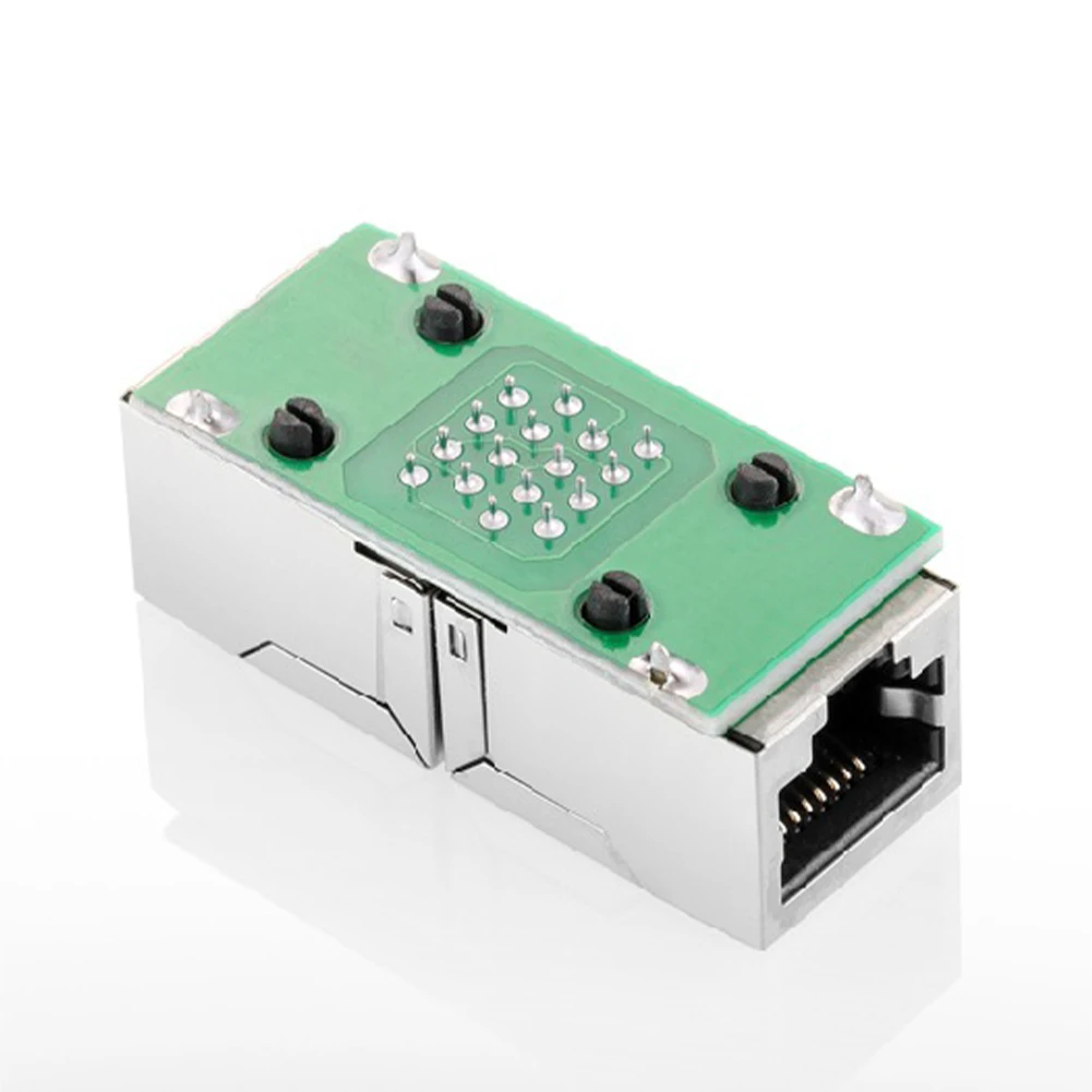 Соединитель сетевого кабеля с двойной головкой Водонепроницаемый LAN RJ45 адаптер