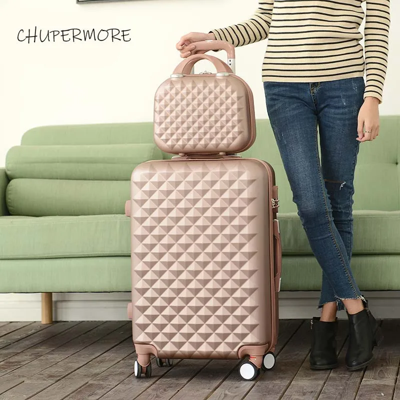 CHUPERMORE милые корейские комплекты для багажа на колесиках дорожные сумки