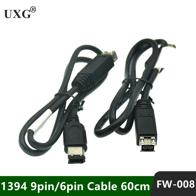 60 см IEEE1394 Firewire 800 9 контактный/6 контактный кабель FireWire 400 IEEE 1394 (9pin 6pin)