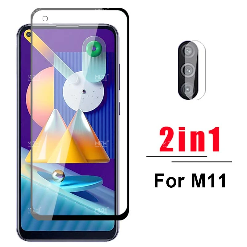Защитное стекло 2 в 1 для камеры samsung galaxy M11 M 11 sumsung sm-M115f защитные очки пленка 6