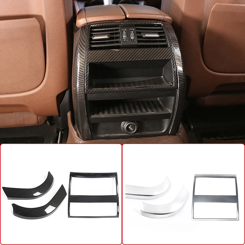 

For BMW 5 Series F10 F18 2011-2017 Accessories Car Armrest Box Rear Air Conditioner Outlet Frame Cover Trim Interior Mouldings