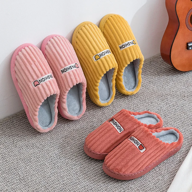 

Теплые и нескользящие шерстяные шлепанцы, Мужская обувь в виде Луны, осень и зима, домашние толстые шлепанцы для дома, новинка 2021, хлопковые ...