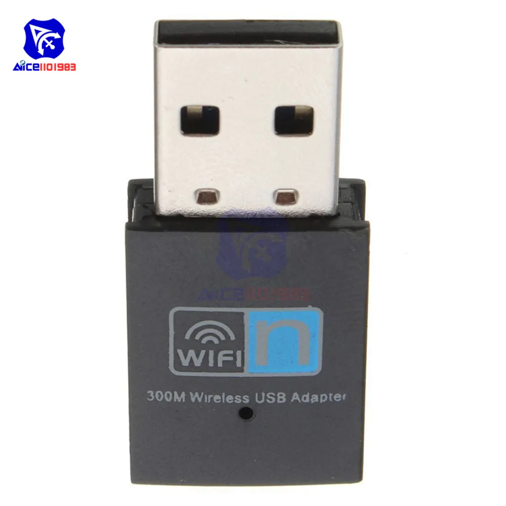 Беспроводной мини USB Wi-Fi адаптер 300 b/g/n 802 11 Мбит/с | Электронные компоненты и