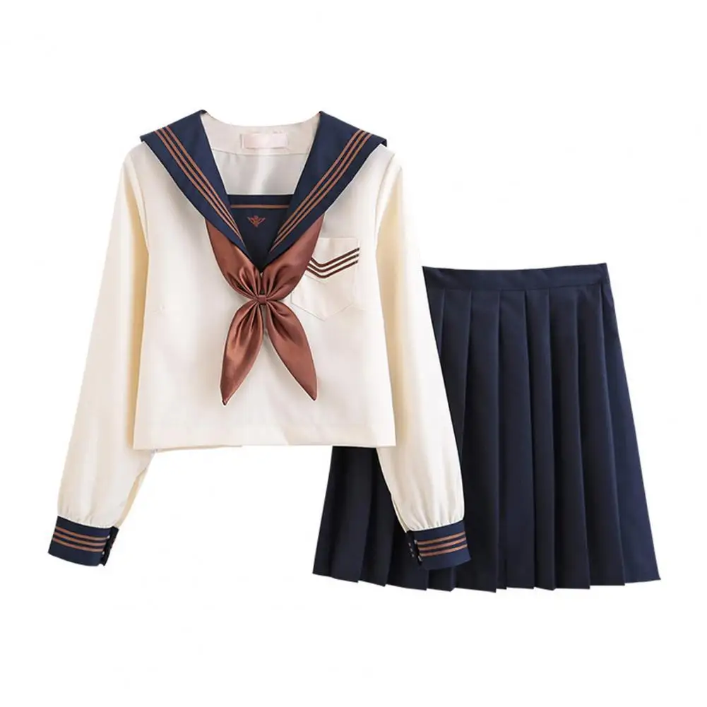 

Женский комплект из юбки и юбки, Молодежная модная длинная трапециевидная юбка в колледжском стиле с воротником-стойкой, розового и темно-с...