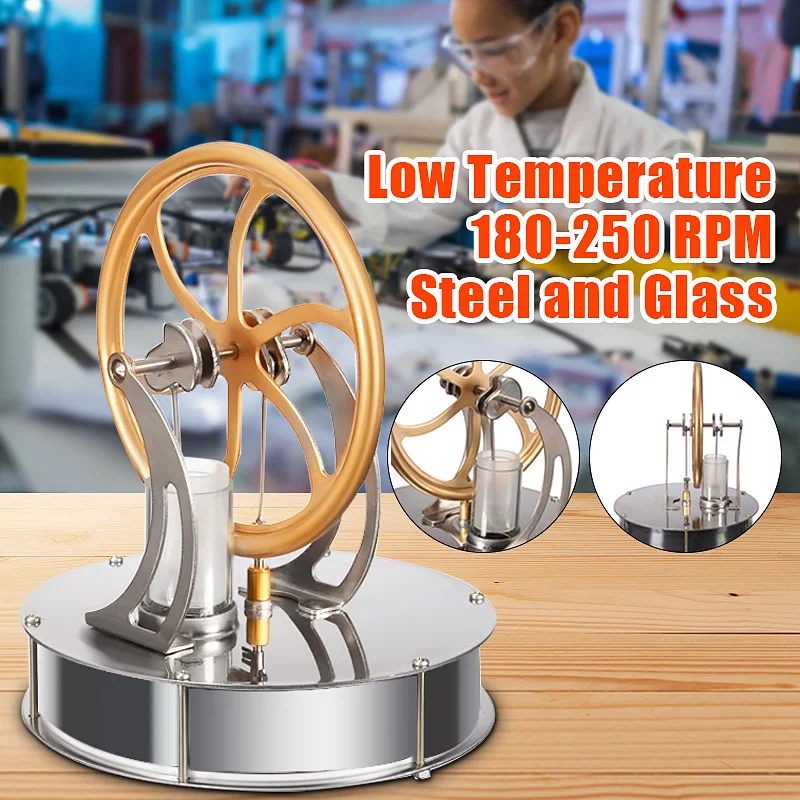

Low Temperature Stirling Engine Motor Temperature Difference Cool Model Educational Toy