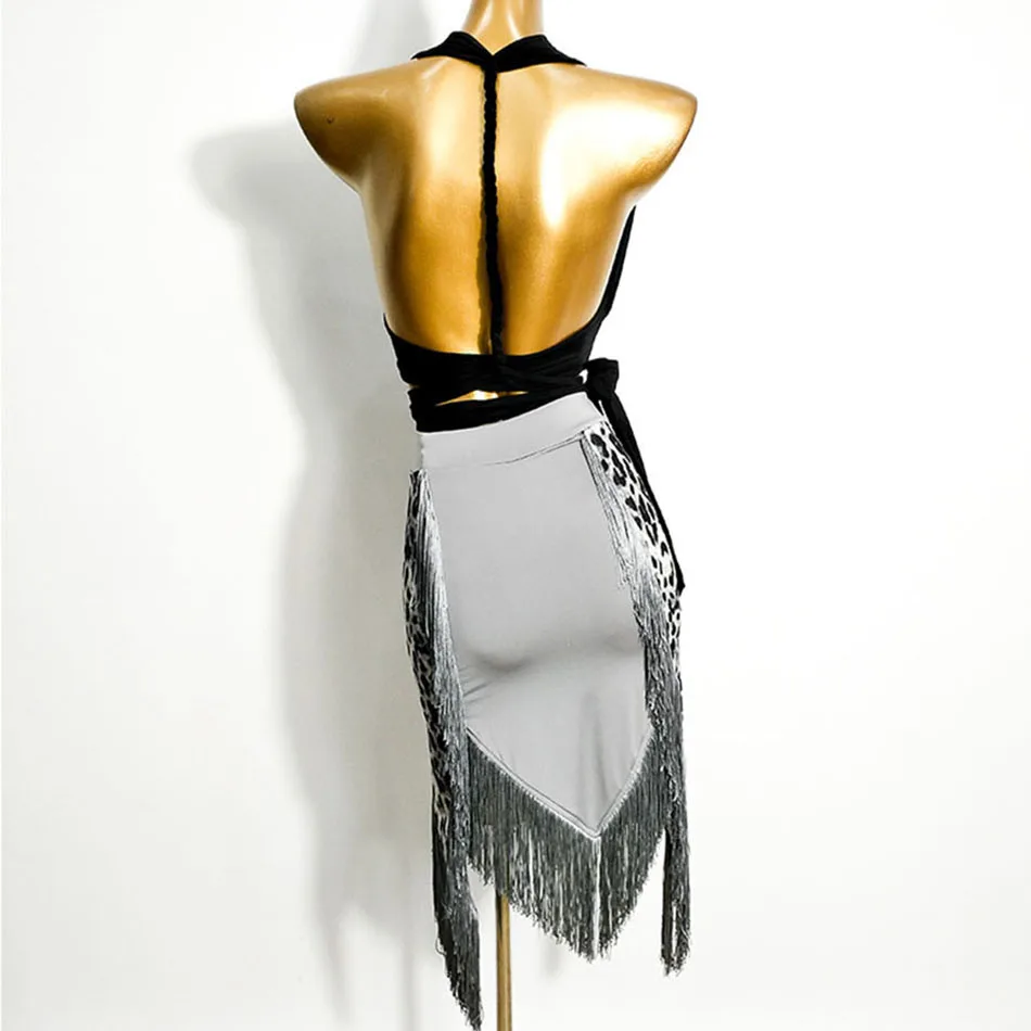 Новинка 2020 платье для латинских танцев Женская юбка с кисточками бальных самбы