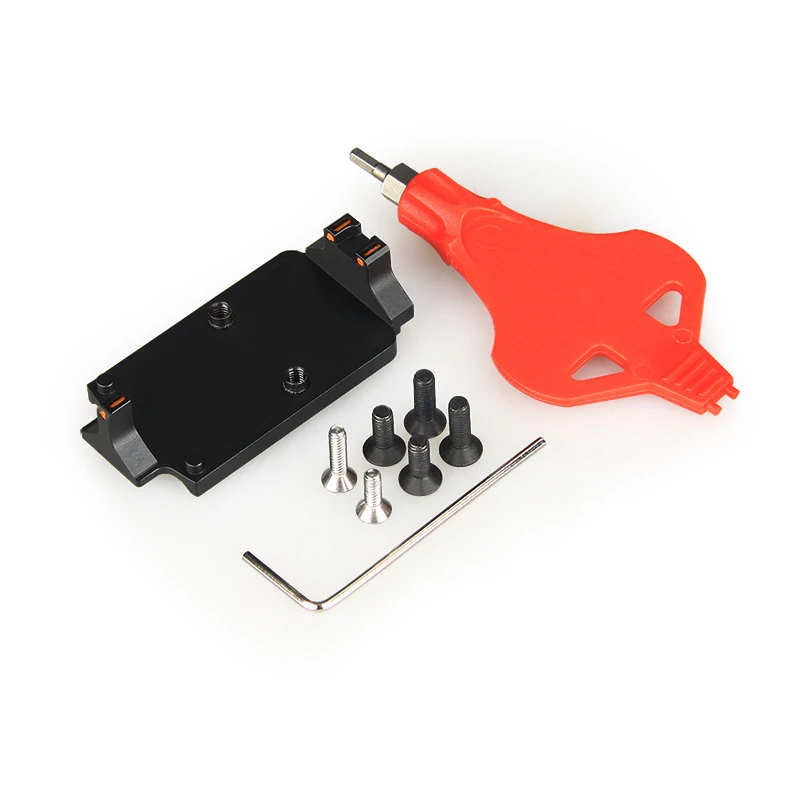 

Tactical Mount RMR Battle Plate with Fiber Red Dot Optic Plate Base Mount Mounting Platform for RMR