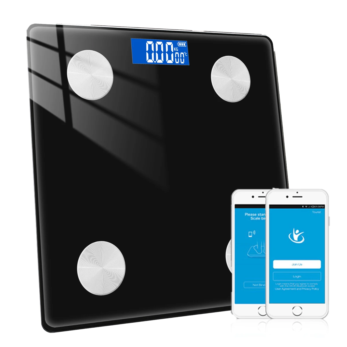

Body Fat Scales Digital Bathroom Scale BMI Weight Loss Fitness Wireless Scales Composition Health Monitor TrackerSmartphone Apps