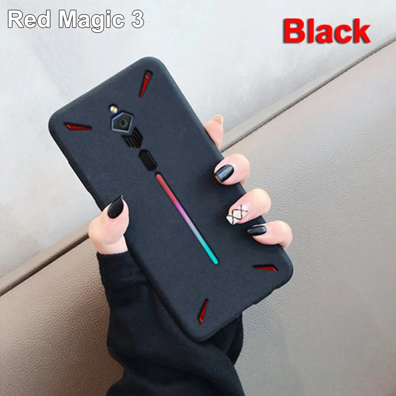 Для zte Nubia Red Magic 1 3 3 s Чехол magic3 Rock sand силиконовый скраб мягкая задняя крышка для red magic 3 s 3 s NX609J NX629J shell - Цвет: Red Magic 3