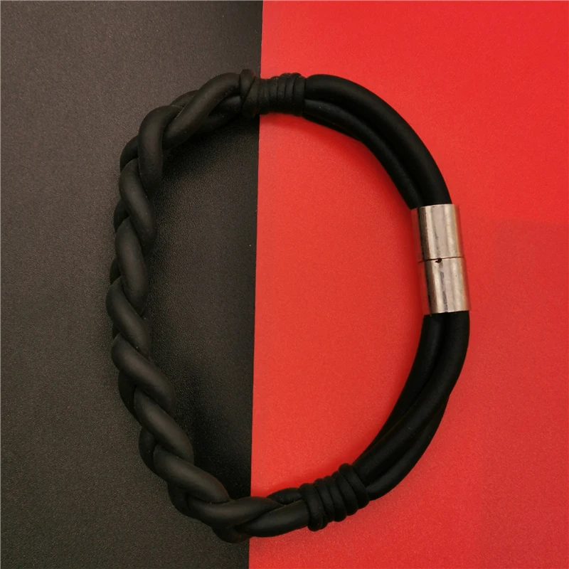 

Marliwoo New Weave Rubber Bracelets For Women Designer Handmade Luxury Jewelry Bracelet Ethnic Style Accessories Charm Bangles