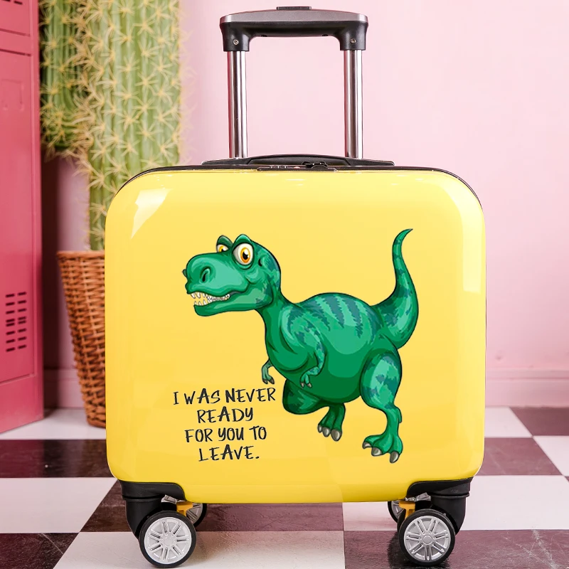 

16" Mini Cartoon Kids Rolling Luggage Light Suitcase Trolley Bag Suitcase maletas de viaje Luggage
