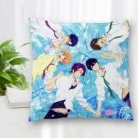 custom double sided square pillow case free swim club cushion covers for home sofa chair decorative pillowcases with zipper