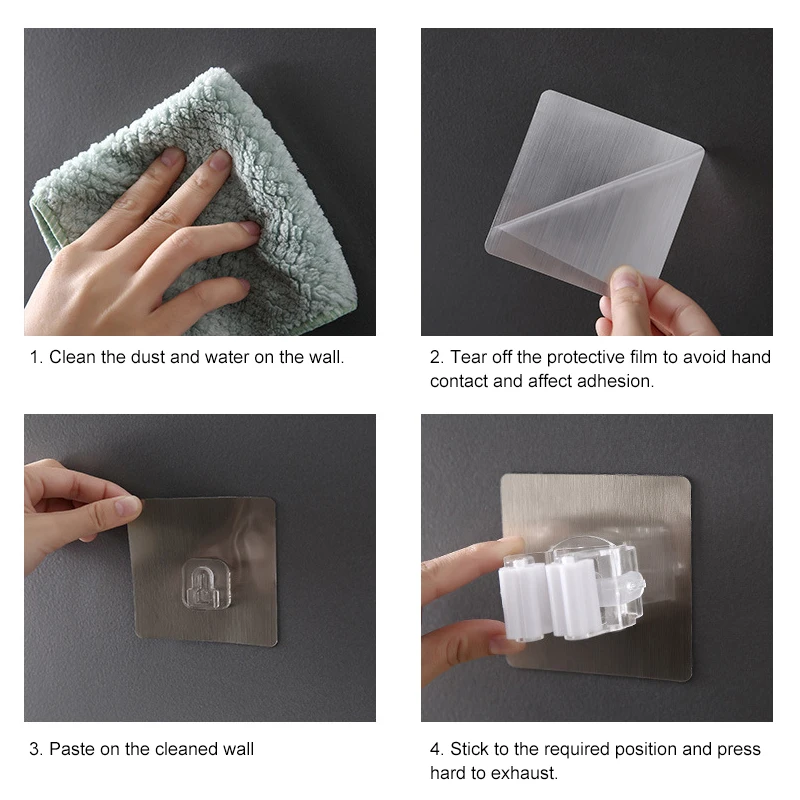 Настенный держатель для швабр|Подставки хранения и стеллажи| |