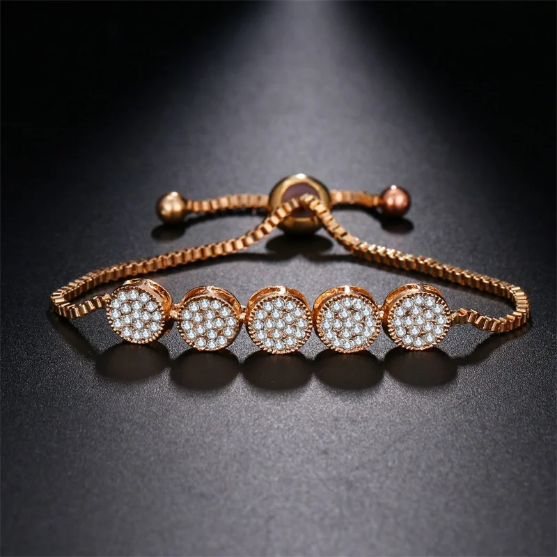 Женские регулируемые браслеты FAMSHIN свадебные с кристаллами вечерние ювелирные