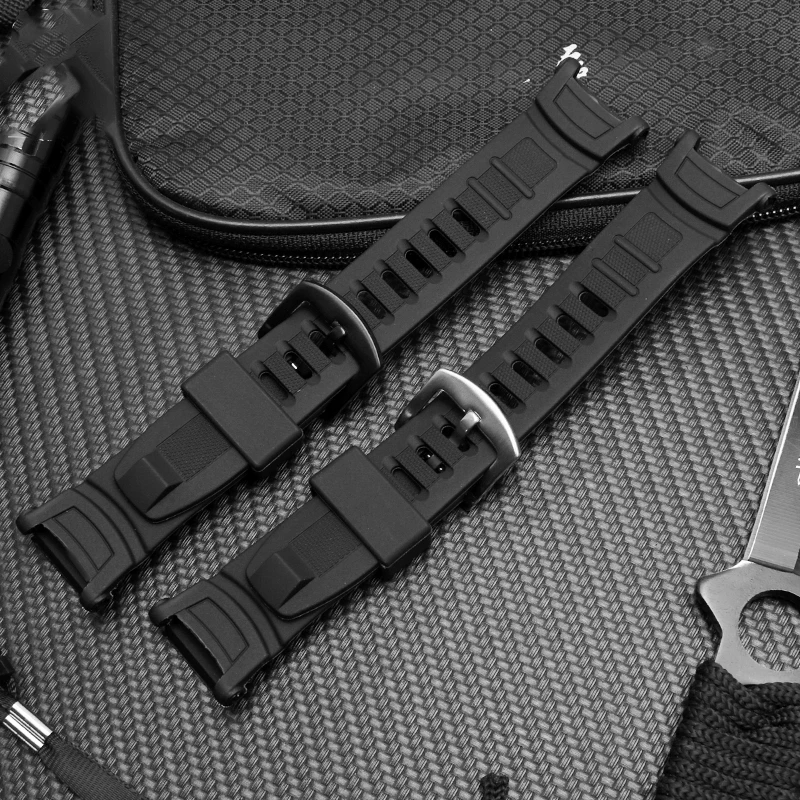 Силиконовый ремешок для часов серии CASIO PROTREK аксессуары мужских силиконовых
