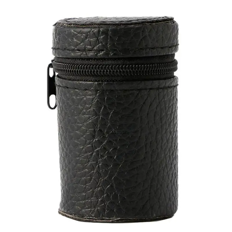 

1oz Hip Flask Cup Steel Wine Cups With PU Leather Cover Alcohol Flask Hip Mini Whiskey Outdoor D6B8