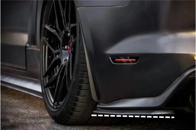 Черный ветровой нож для переднего и заднего бампера Ford Mustang 2015 2016 2017 | Автомобили