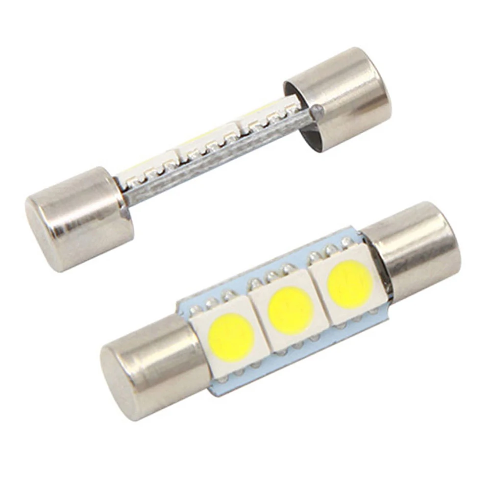 T6.3 гирлянда 28 мм 31 5050 3 SMD Автомобильный светодиодный макияж лампа потолочный