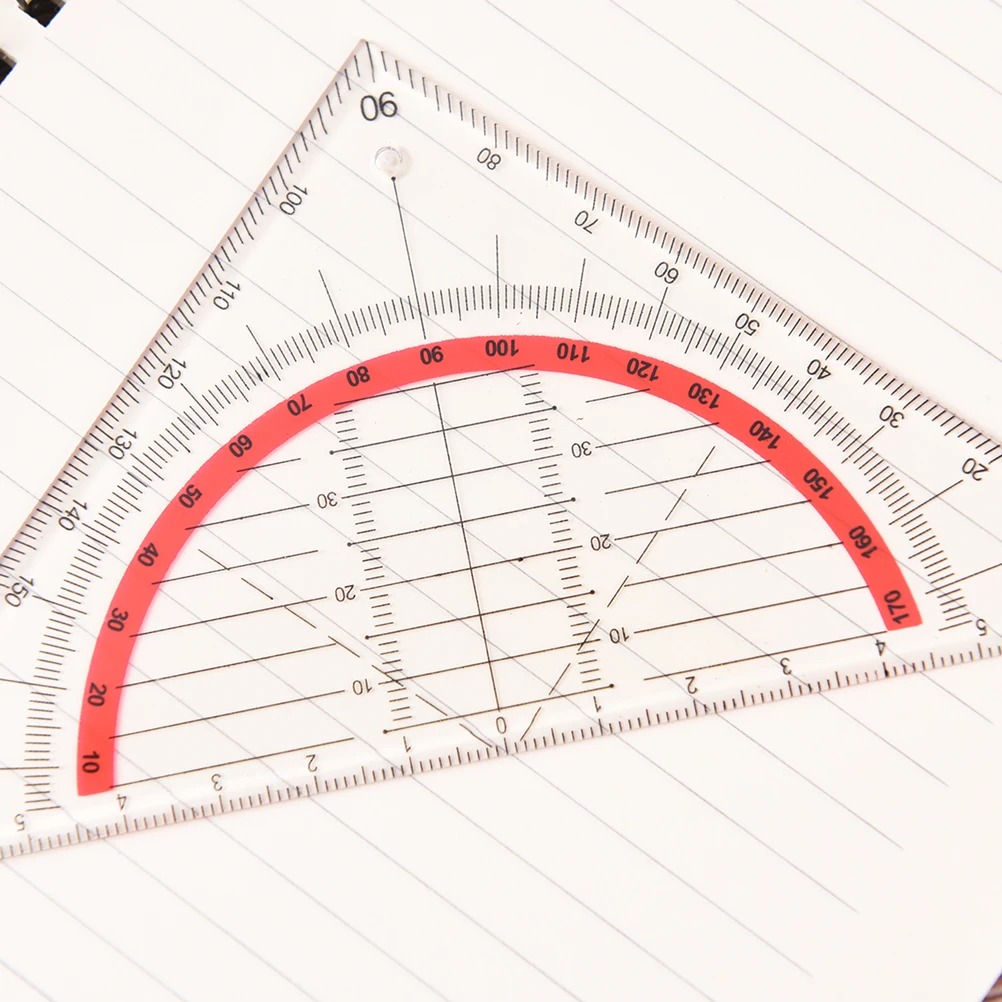 15cm Students Stationery Office Multi-function Set Square Triangle Multifunctional Ruler Protractor Coordinate Rulers | Канцтовары для