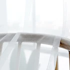 Однотонные белые сетчатые оконные прозрачные шторы для гостиной, спальни, современные тюлевые прозрачные шторы, занавески на заказ