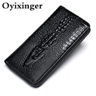 OYIXINGER мужской кошелек мужской из натуральной кожи крокодиловый клатч модный деловой Длинный кошелек для мужчин новый Повседневный тисненый держатель для карт