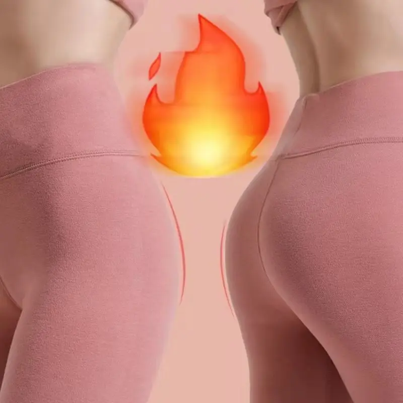 Yasuk Autumn Winter Fashion Women Thermal Underwear Long Johns Warm Solid Beauty Soft Casual Dralon Plus Velvet High Waist Pants