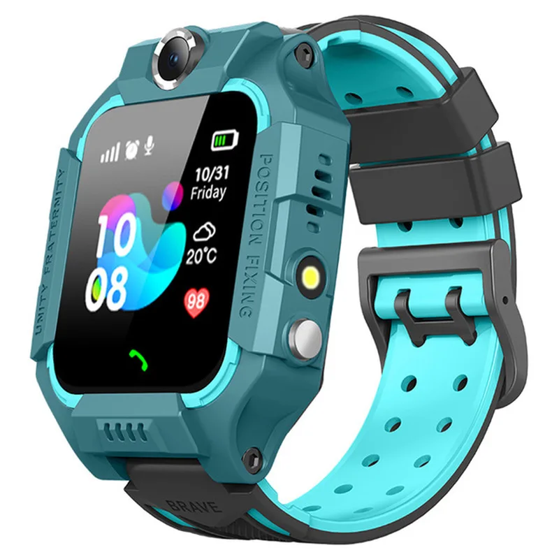 Z6 водонепроницаемые Смарт-часы освещение дети gps трекер Smartwatch SOS Вызов для детей