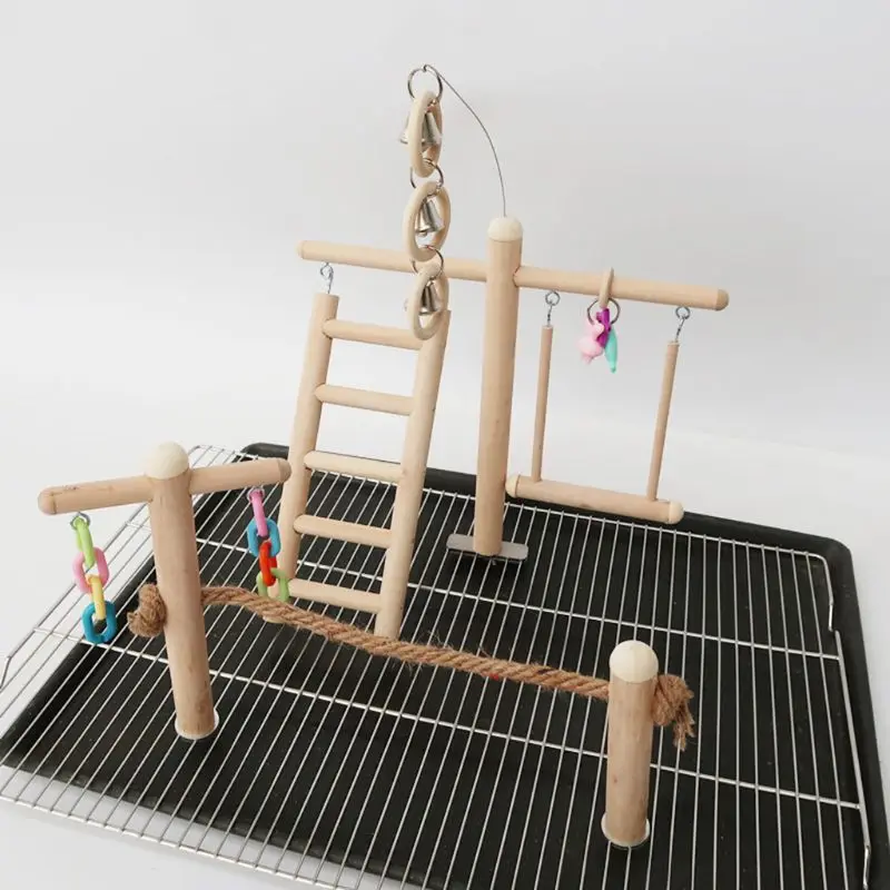 Подставка для птичьей клетки игровая площадка спортзала окуня деревянная