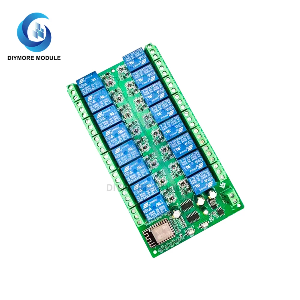 ESP8266 WIFI 16 channel relay module ESP-12F development board power supply 24V/10A