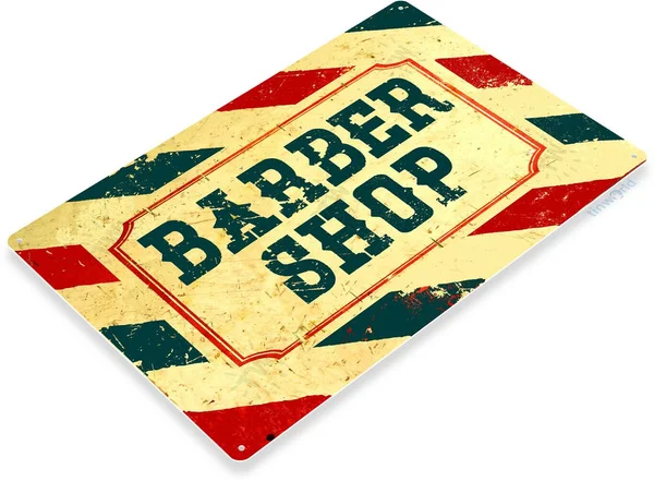 

Barber Shop Retro Rustic Barber Pole Metal Sign Decor Salon Parlor Tin Sign