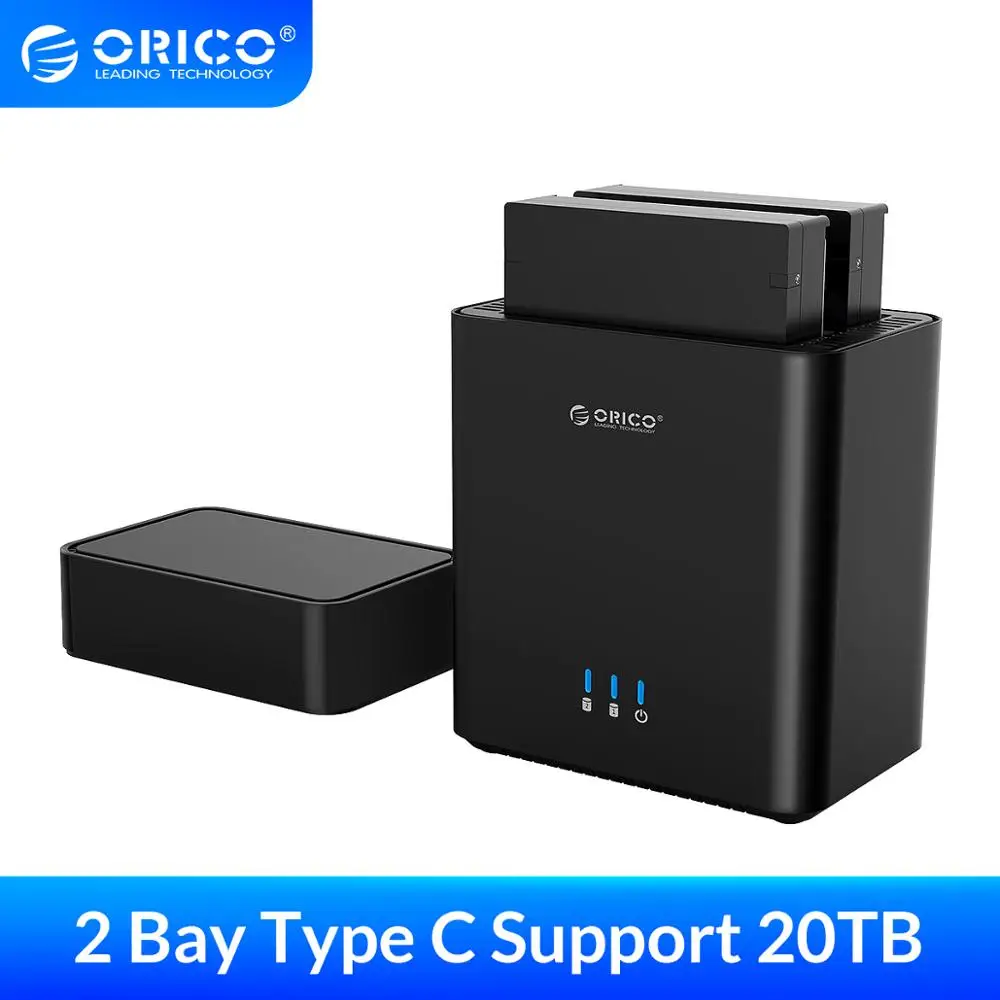 Корпус для жесткого диска ORICO 2 Bay 3 5 дюйма usb 3.1 Гбит/с|Корпус диска| |