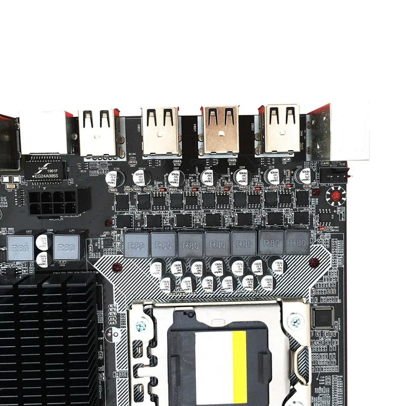 

X58 Computer Motherboard, DDR3 LGA 1366-Pin 2 Memory Slots, Support 2X16G Motherboard Kit for Desktop