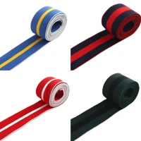 38mm elastic webbing blue red elastic band elastic clothing accessories elastic stretch elastic rainbow color striped elastic