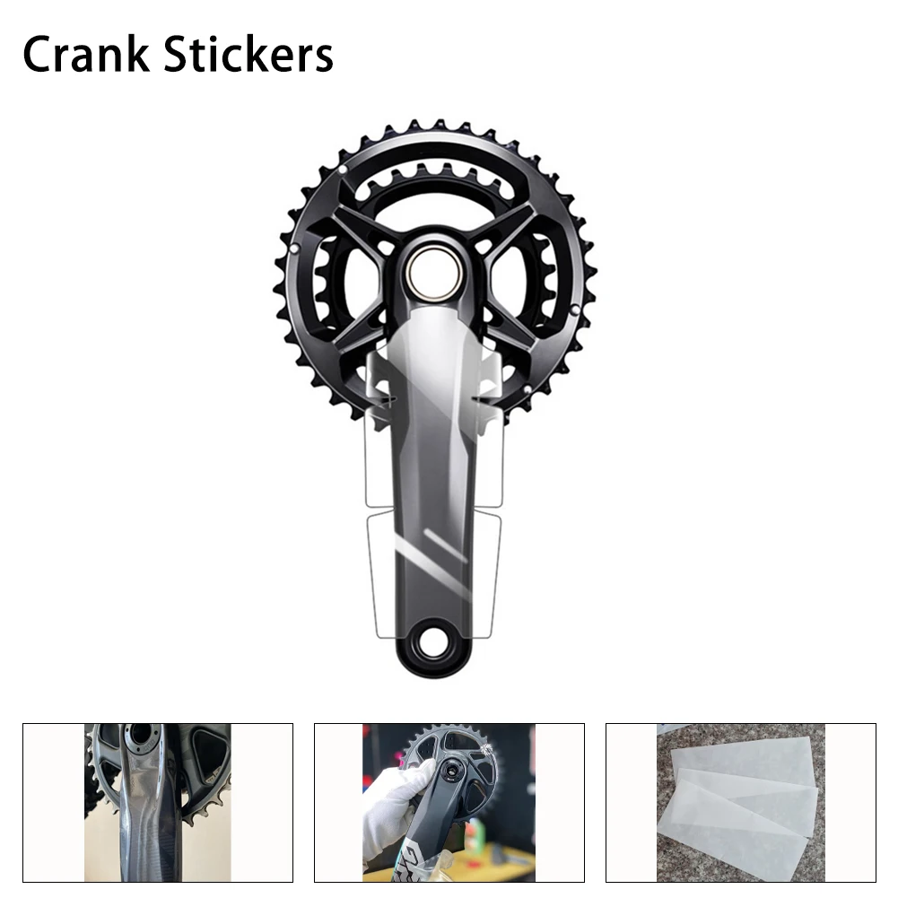 

Mountain Bike Crank Transparent Protective Film Universal Crank Protective Film Tooth Plate Crank Protective Film Crank Stickers