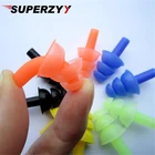 Мягкий водонепроницаемый силиконовый зажим для носа, аксессуары для серфинга, дайвинга, бассейна, для взрослых, спортивные ушные вкладыши для воды