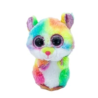 new ty beanie 6 15 cm big eyes colorful hamster stuffed plush toys appease sleeping animal doll festival gift for boys and girl