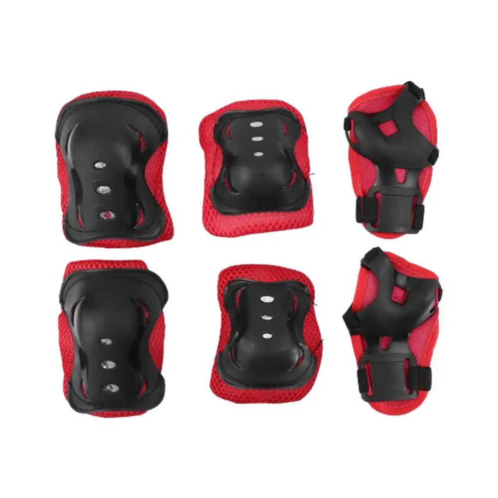 6pcs/set Kids Children Outdoor Sports Protective Gear Safety Wrist Knee Riding Guards Elbow Skating Roller Pads Q9B4