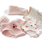 Трусы женские хлопковые, 5 шт.лот, с фруктовым принтом