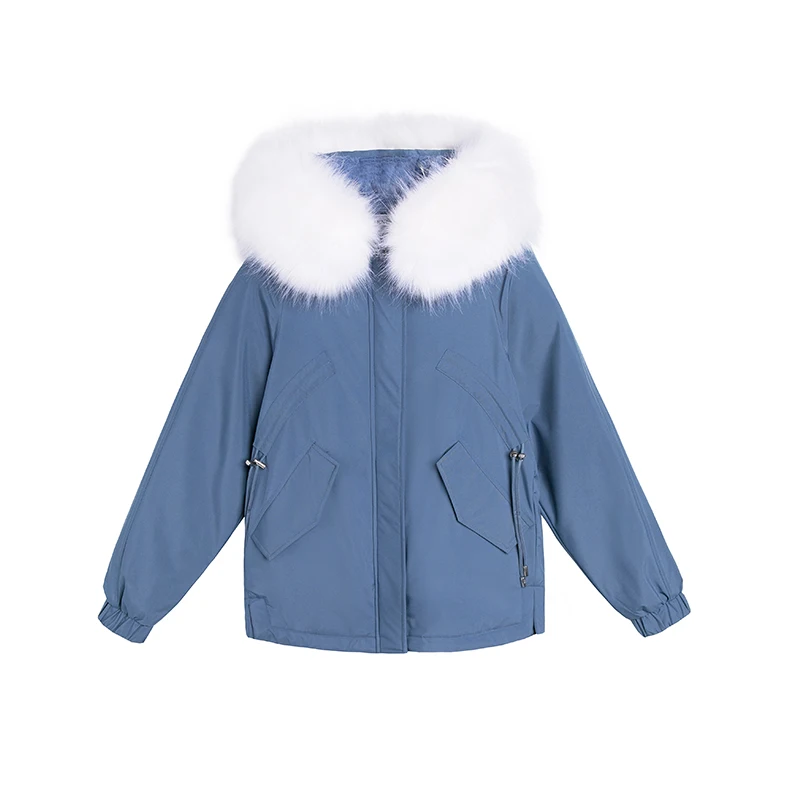 Женская зимняя куртка с капюшоном короткая стильная женская шерстяной