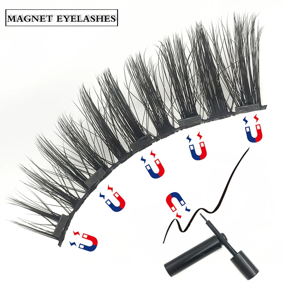 Красная сирена 2 пары магнитная подводка для глаз ресницы 33 стиля натуральные