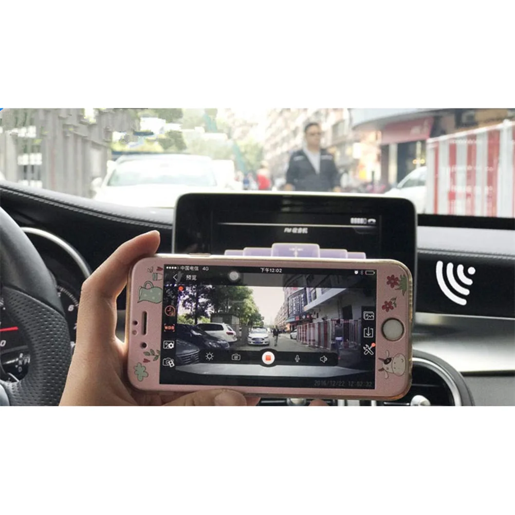 Автомобильный видеорегистратор с Wi Fi Full HD 1080P широкий угол обзора 170 градусов
