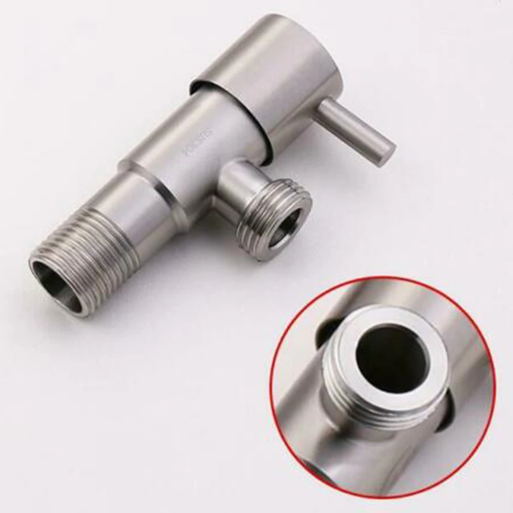 

Wall Stainless Steel Angle Valve G1/2\\\\\\\\\\\\\\\" Kitchen Bathroom Toilet Water Stop Valve Brushed Nickel 1x Shut Off Valve