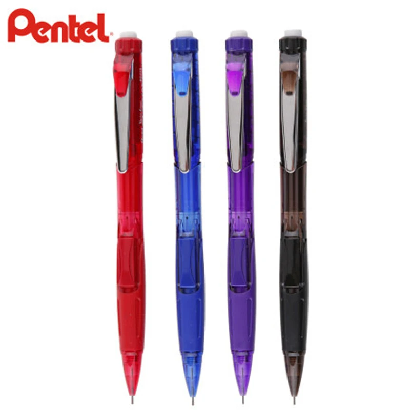 2 шт./лот Pentel PD275 многоцветные механические карандаши для бокового пресса, активный карандаш с эластичной резиной 0,5 мм, Товары для офиса и школы