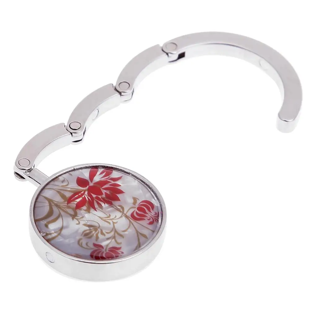 New Bag Hook Portable Foldable Folding Table Purse Hanger Holder Handbag Crystal Rhinestone decoration | Дом и сад