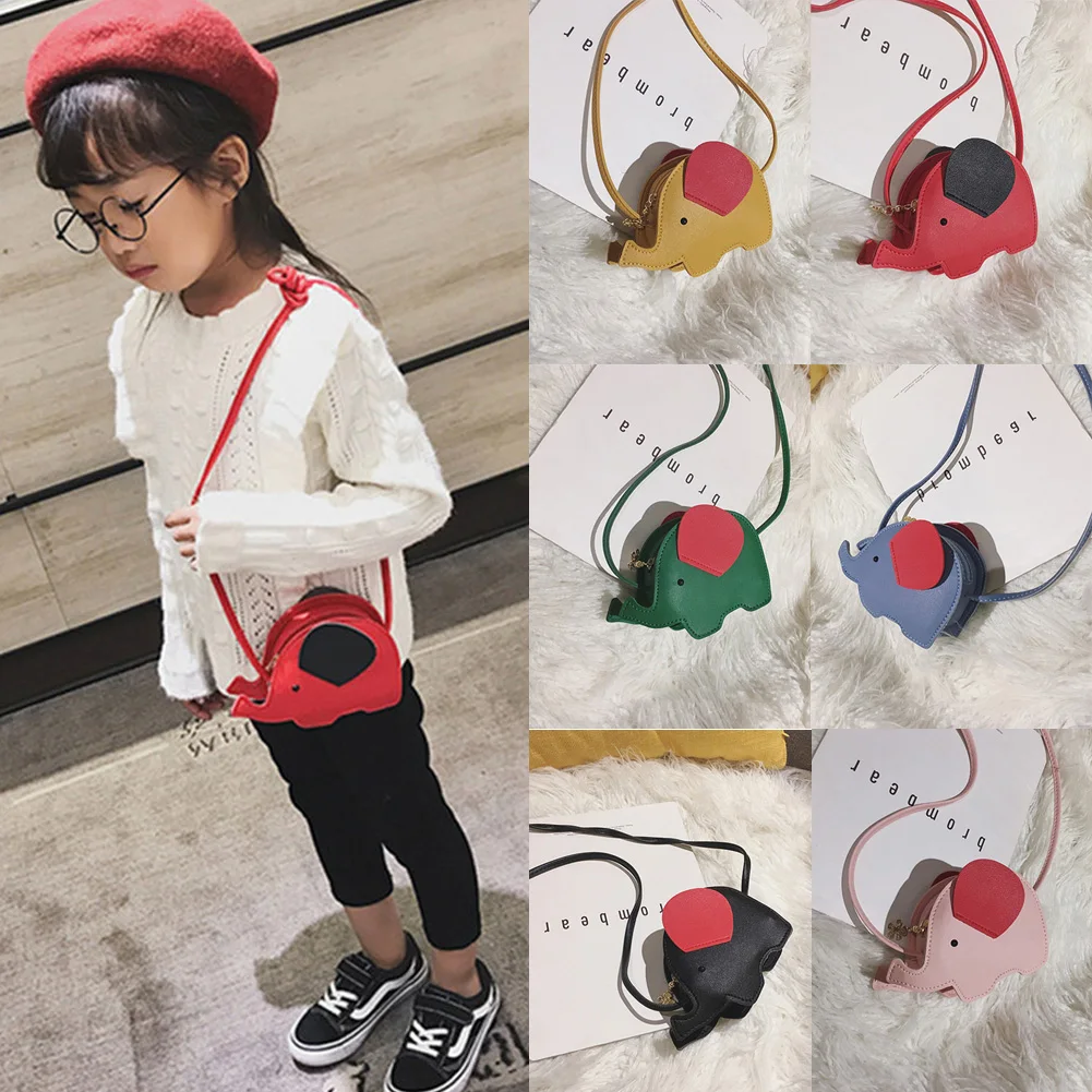 Плюшевый Рюкзак для девочки мультяшная 3D Сумка со слоном сумки мессенджеры через